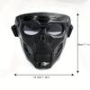 Motorrad Totenkopfmaske Windbrille Outdoor-Sport Reitbrille Halloween-Requisiten winddichte taktische Maske