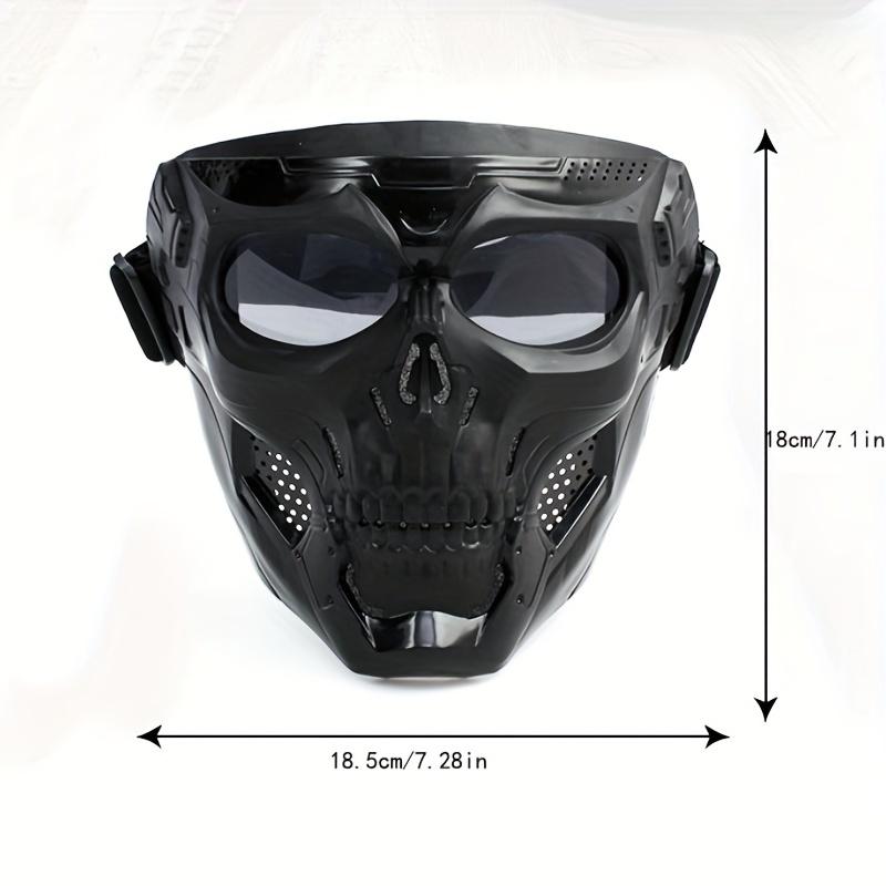 Motorrad Totenkopfmaske Windbrille Outdoor-Sport Reitbrille Halloween-Requisiten winddichte taktische Maske