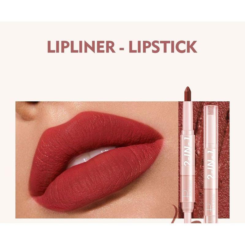 Pudaier - Dual Head Lip Liner & Lipstick - 16 Colors