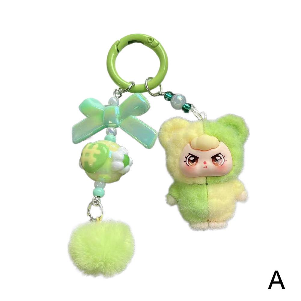 BABYTHREE Keychain Doll Couple Keyring Kawaii Cartoon Creative Bag Pendant Charms Backpack Decoration Gifts New