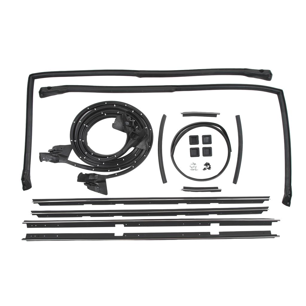 17 Pcs Door Tailgate Weatherstripping Seal Kit 2135478 Rubber Glass Roof Rail Seals Replacement for