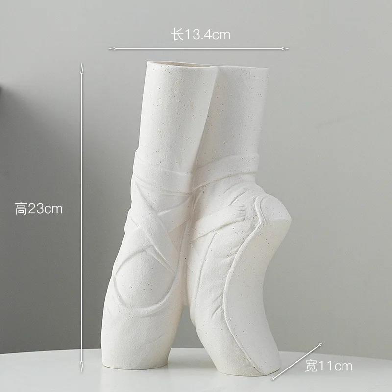 

Ballet Shoes Vase Ceramic Dried Flower Vases Desktop Decoration Flower Arrangement Art Home Decor Accessories Daughter s Gift