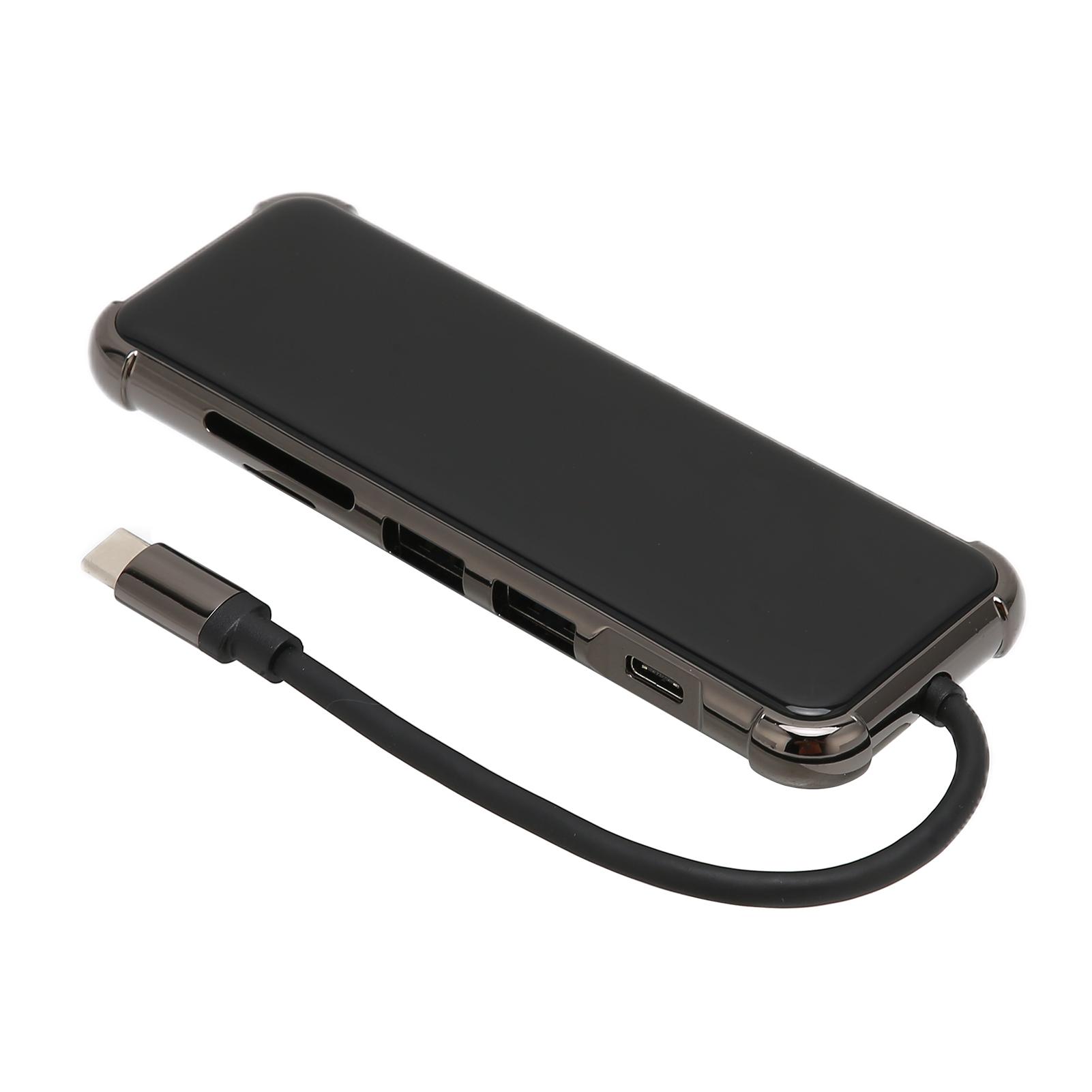 

Док-станция расширения Многофункциональная 6 в 1 Мульти-сплиттер Портативная док-станция для канала типа C