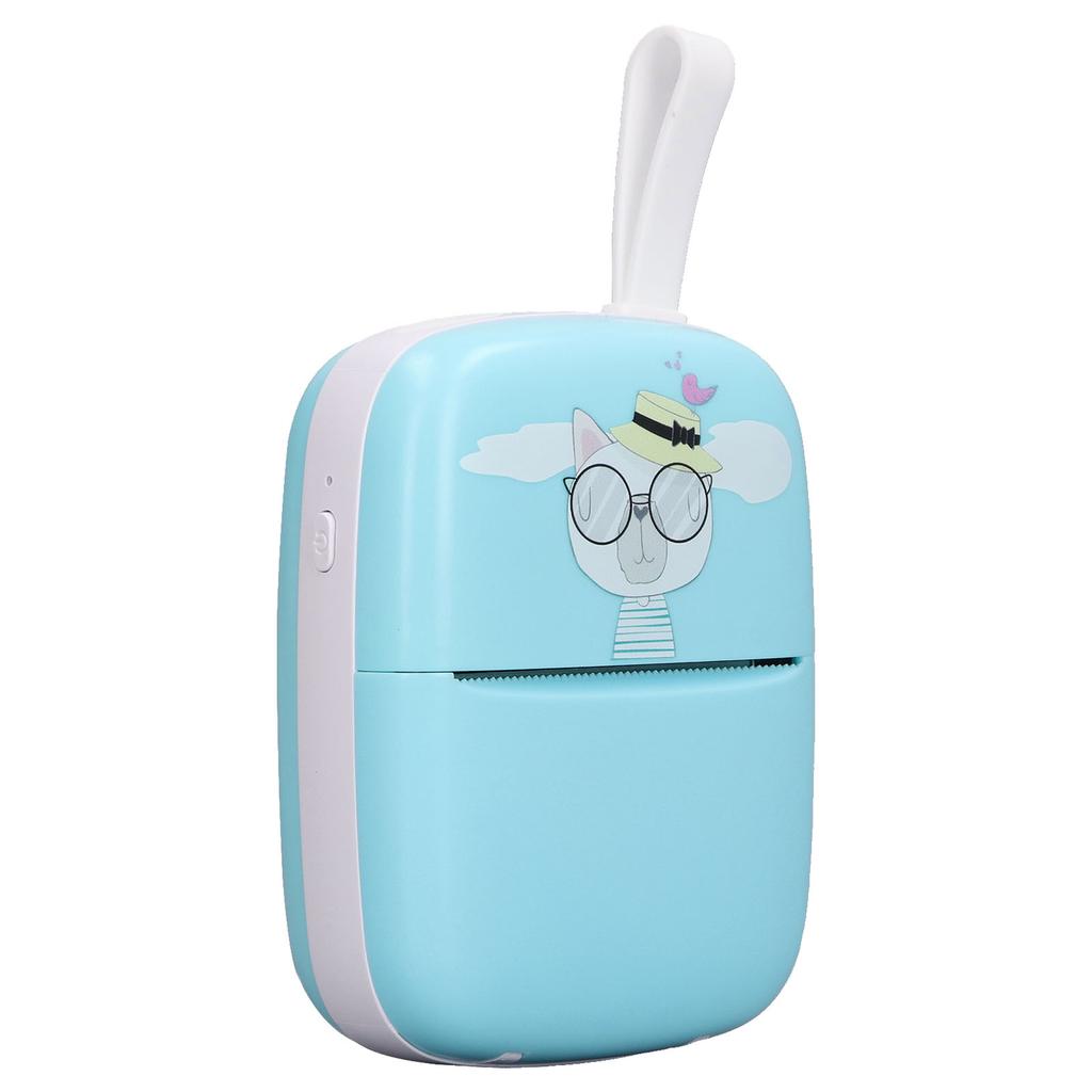 Thermodrucker Bluetooth Tintenloser Drucker 200dpi Wiederaufladbare Druckermaschine für Zuhause Kinder