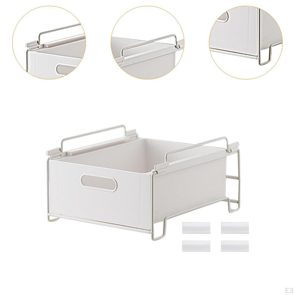 Organizer with Sliding Drawer for Kitchen And Bathroom