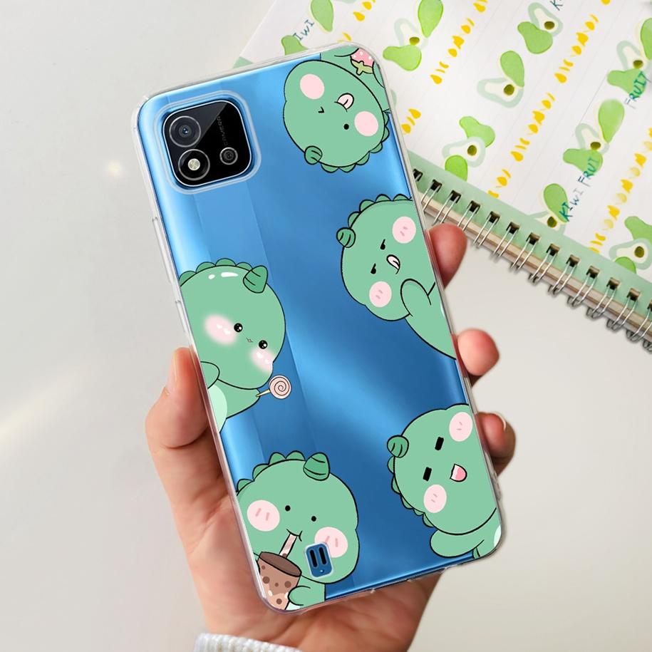 For Cover Realme C11 2021 Case Fashion Marble Love Heart Silicone Soft TPU Phone Back Cover For Realme C11 RMX2185 C20 C20A Capa