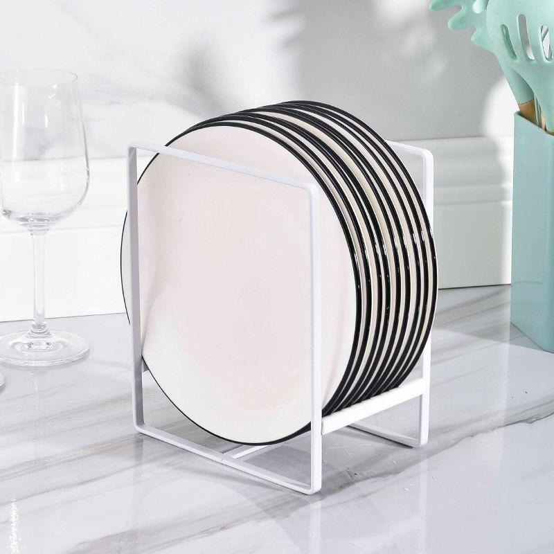 Simple Dinner Plate Dishes Dish Draining Dish Rack Household Storage Dish Rack Household Kitchen Multifunctional Finish Storage