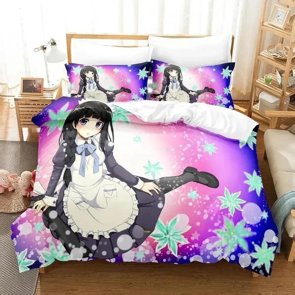 New Hyouka Bedding Set Single Twin Full Queen King Size Bed Set Adult Kid Bedroom Duvet Cover Sets 3D Print Anime Bed Sheet Set