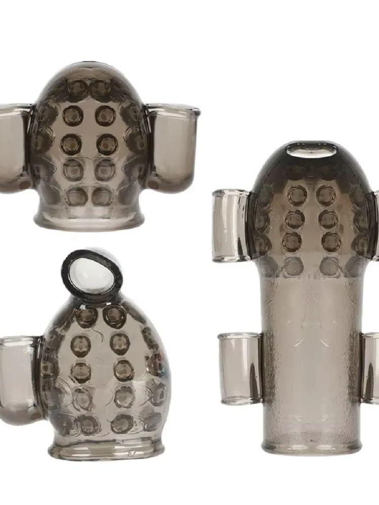 Manicotto Vibrante per Pene UOMO Masturbazione Giocattolo Sessuale per Adulti Allenatore del Glande Ritardo Maschile Duraturo Estensore Potenziatore del Pene Massaggiatore Succhiante