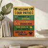 Vintage Tin Sign 8x12 Inch Grillin Chillin Metal Wall Art Outdoor Bar Decor Patio Rustic Plaque
