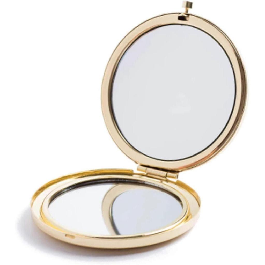 Magnifying Compact Mirror For Purses ,folding Mini Poet Double Sided Travel Makeup Mirror,perfect For Purse, Poet And Travel
