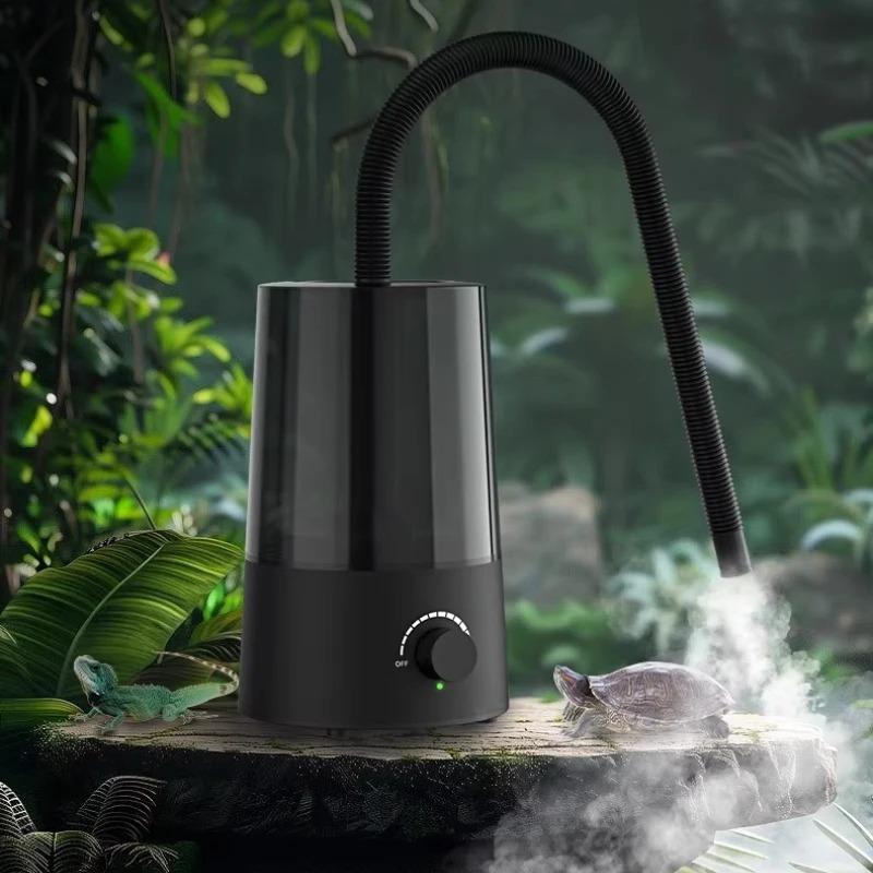 Umidificatore per Rettili Grande Capacità Regolabile Umidificatore per Terrario di Rettili Silenzioso Nebulizzatore da Scrivania per Piante Forniture per Animali Domestici Rettili
