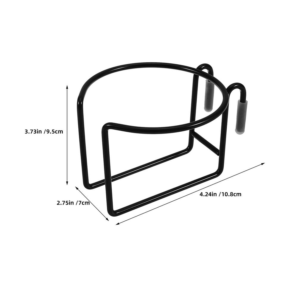 2Pcs Shopping Cart Cup Holder Universal Metal Coffee Cup Rack Portable Clip on Beverage Tumbler Holder for Grocery Trolley