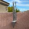 Easy To Read Glass Rain Gauge 2 in1 Mounting Rack Garden Moisture Meter  Farm Rain Measurement