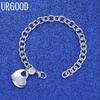 925 Sterling Silver Fashion Gift Heart Bracelet Jewelry