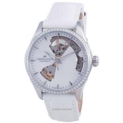 Jazzmaster Open Heart Leather Automatic H32205890 Women's Watch