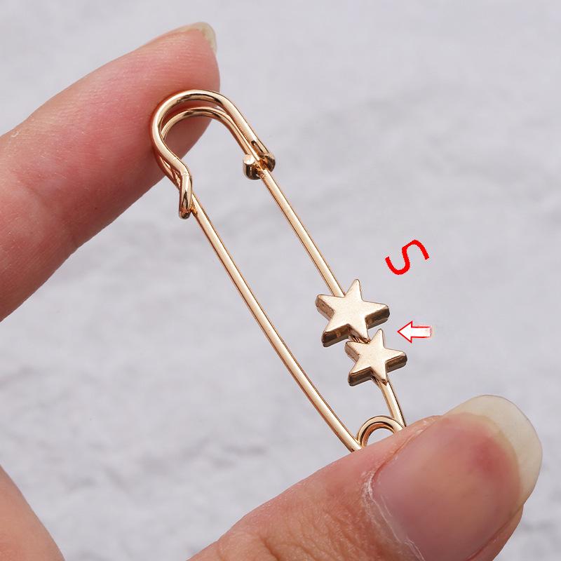 Adjustable Waist Skirt Pin: Anti-Exposure Metal Brooch Clothing Accessory
