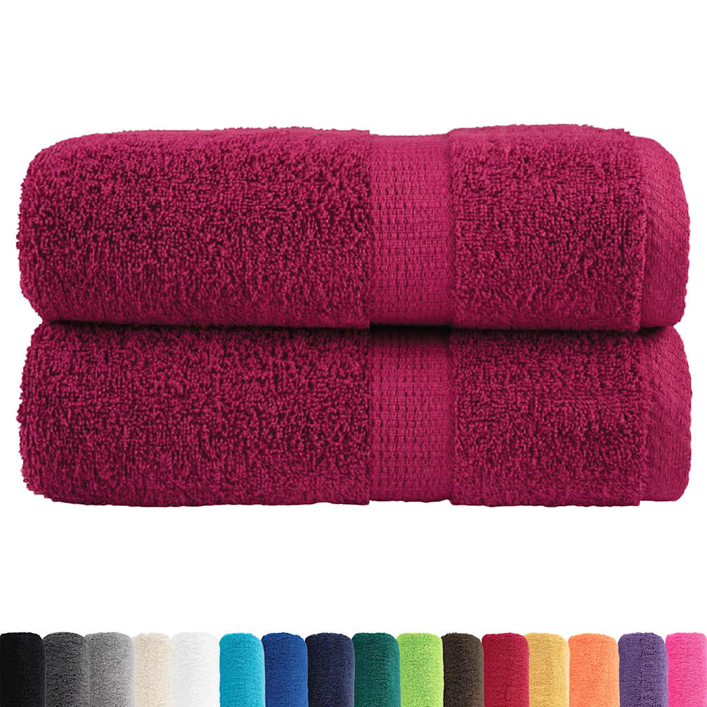 Premium Wash Cloths SOLUND 2 pcs Burgundy 30 x 30 cm 600 g m²
