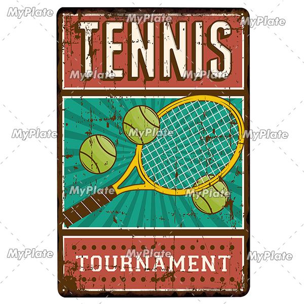 Soccer Metal Sign Vintage Plaque Tin Sign Wall Decor For Home Bar Pub Club Plate Crafts Art Poster Gift Sport Tennis Poster