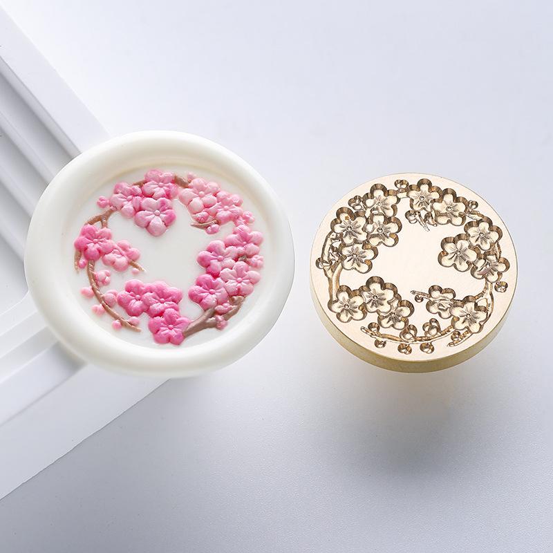 Embossed Plants Flowers Lacquer Seals and Seals Are for Stamps Wedding Invitations Gift Packaging and Decoration