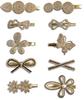 RedChimes 10 Pcs Stylish Rhinestone Mix Hair Clips Combo Set Hair Accessories for Girls & Women