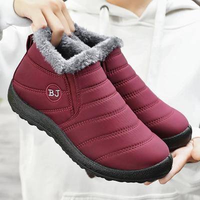 Fashion Waterproof Winter Boots for Women 2024 New Plush Snow Boots Women Ankle Boots Warm Black Couple Cotton Couples Platform Shoes