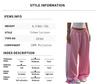 European and American Cross-border Women's Clothing Sports and Leisure Trousers Women's Knitted Pull-up Loose Wide-leg Sweatpants