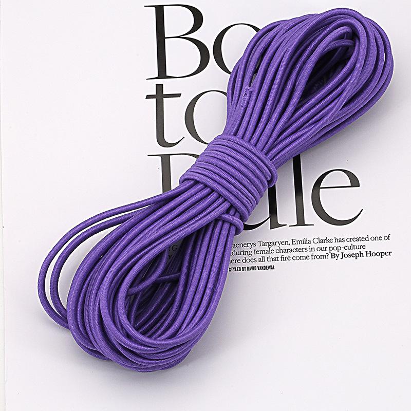 2.5mm High Elasticity Colorful Elastic Rubber Cord