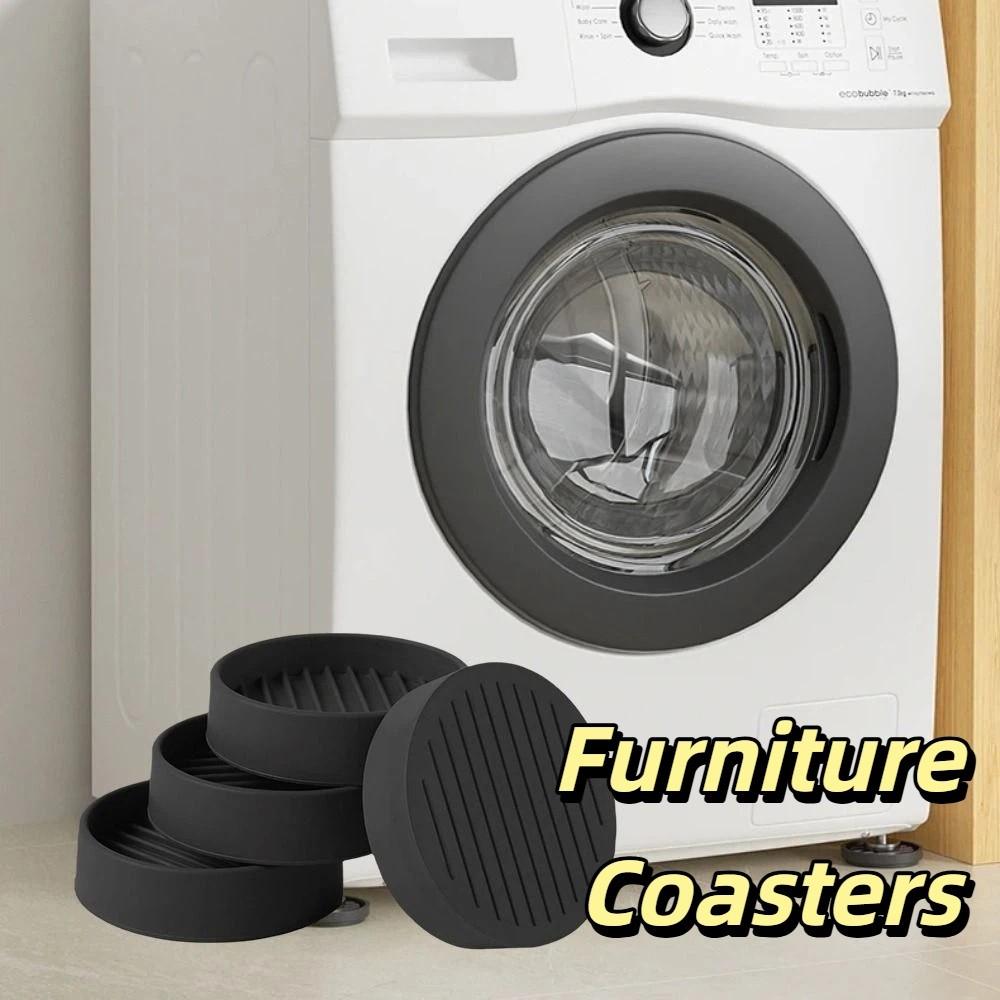 Rubber Material Non Slip Caster Cups Round Shape Furniture Heightening Pads  Table Cabinet