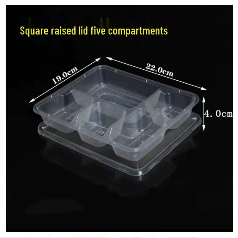 Saikeyou Disposable PP Plastic Takeout Meal Boxes