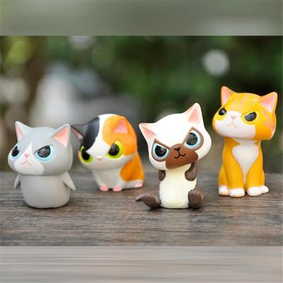 Ornament Cartoon Set Of 6 Room Decor Decoration Accessories Cos Firewood Raccoon Pvc Material Desktop Ornaments Car Accessorie