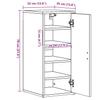 Shoe Cabinet Black 32x35x70 Cm Particleboard