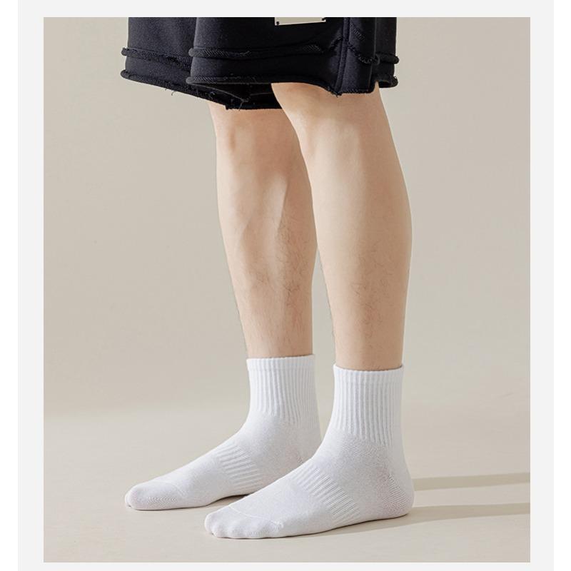 Male Spring and Summer Cotton Anti Pilling Sweat Absorption Deodorant Sports Socks