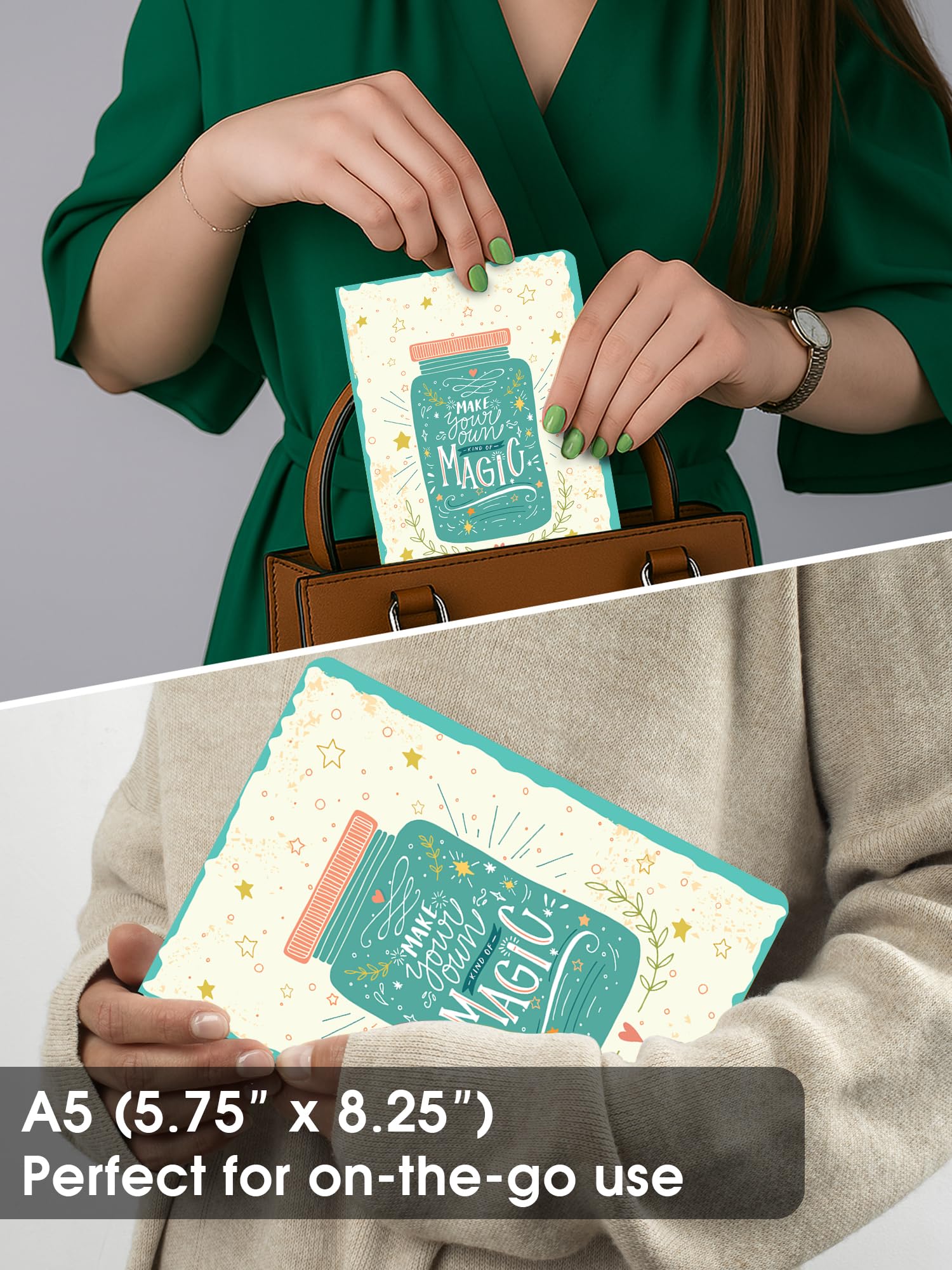 Doodle A5 Undated Planner Notebook  160 Pages (12-Month Planner + Notes), Soft Cover Journal With 80 Gsm Paper  Motivati A5