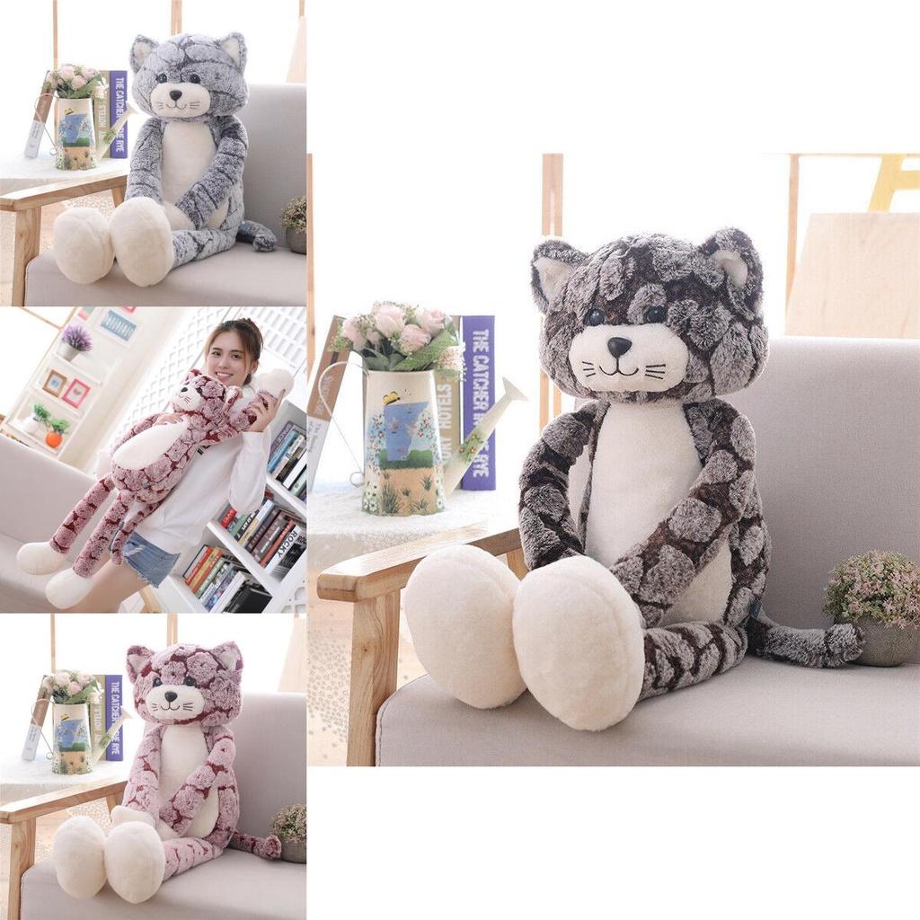 Adorable Large Cat Plush Toy Soft Cute Stuffed Doll Perfect For Christmas Gift