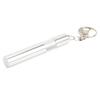 Cue Tip Pricker Tool with Key Chain 6063 Aluminum Prick Storage 2 in 1 Prevent Slip Billiard Cue Tip Pick Silver