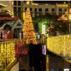 Outdoor Waterproof LED Icicle Waterfall String Lights
