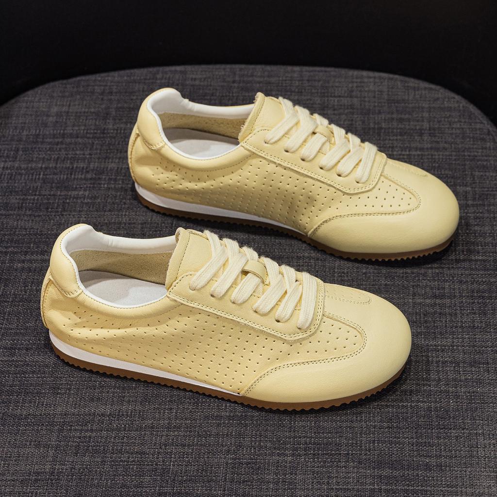 Europe station 2025 spring and summer new doll head canvas platform casual shoes versatile board shoes lace-up comfortable student shoes