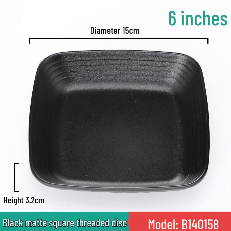 Lantuan 6-inch Melamine Snack Plates Set