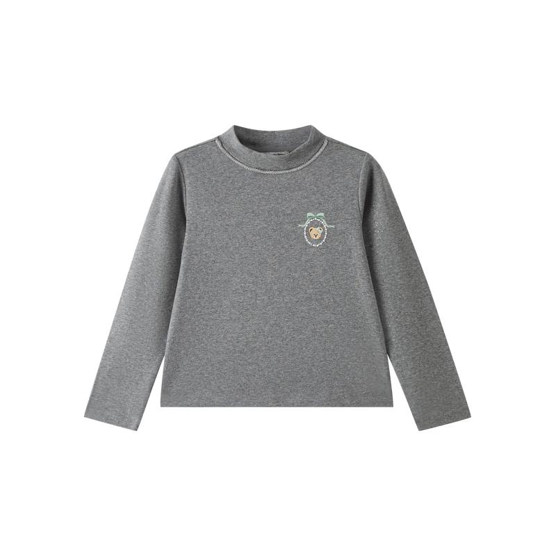 PawinPaw Girls' Cartoon Bear Long Sleeve T-Shirt