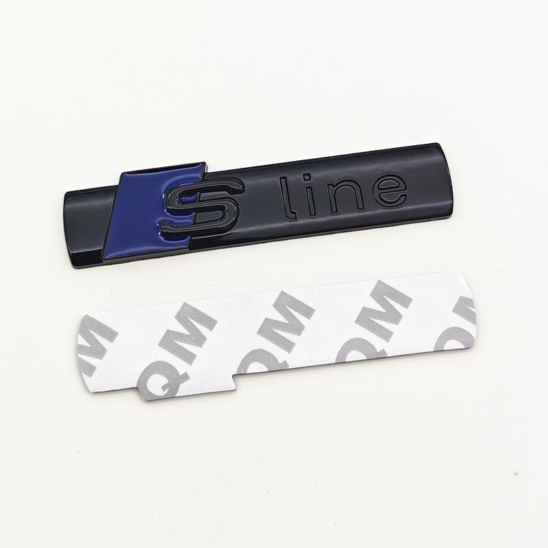3D Metal Logo  Emblem Car Fender Side Sticker Front Grill Badge For  A3 A4 A5 A6 A7 S3 S4 S5 S6 TT  Accessories
