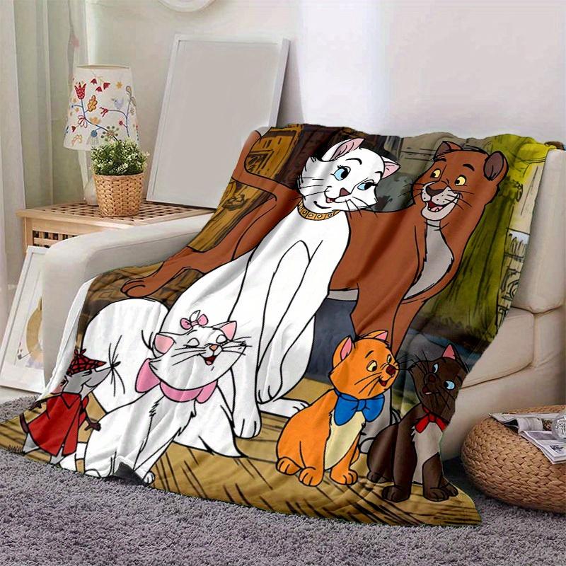 

1pc. Cute Cartoon Cat Family Design Blanket, Soft Throw for Home Decor, Gift Idea for Friends and Family, Suitable for All Seasons, Warmth a 100x150cm