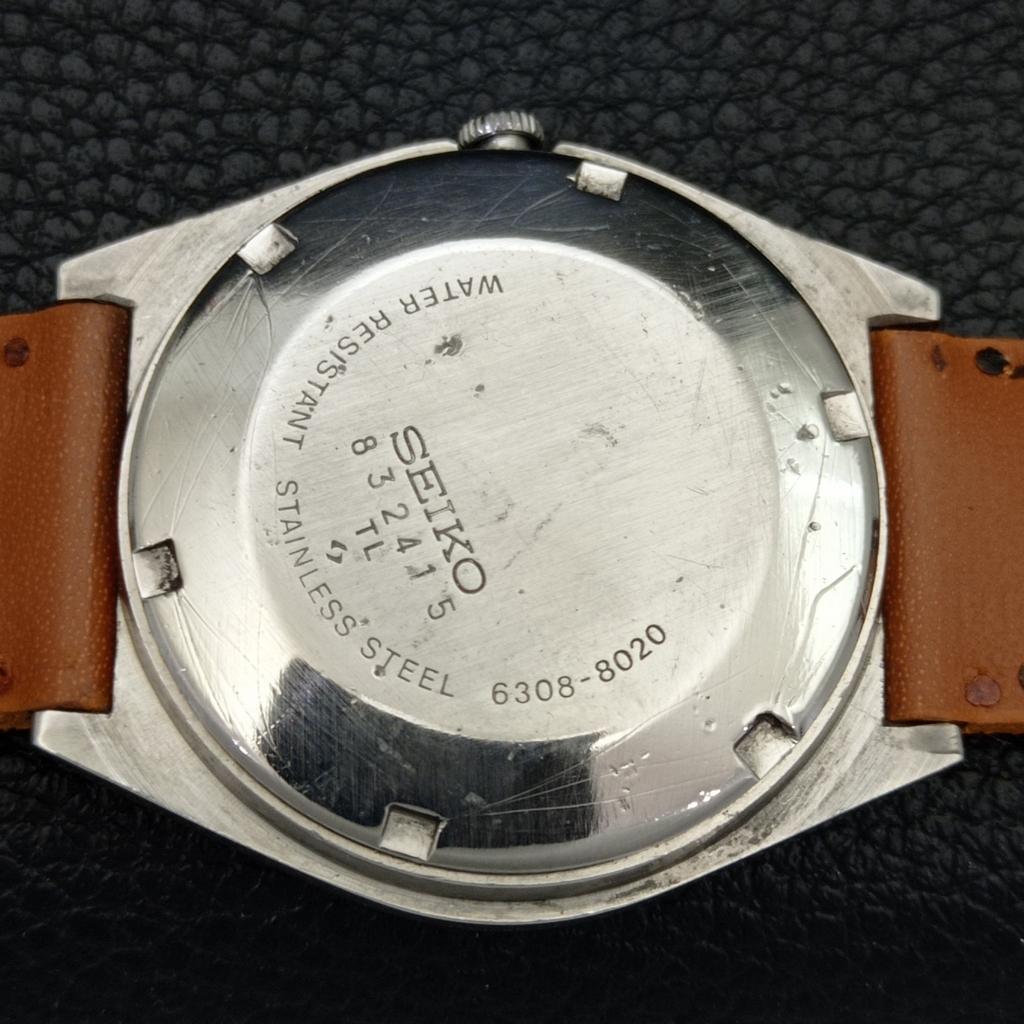 Seiko 5 AUTOMATIC VINTAGE 6309A JAPAN MENS WHITE COLOR DIAL WATCH A702624-1