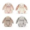 Peluche JC Bonnie Lapin avec Oreilles Florales Poupée en Peluche Kawaii Coussin de Canapé Doux Cadeau d'Anniversaire pour Enfants Décoration de Chambre