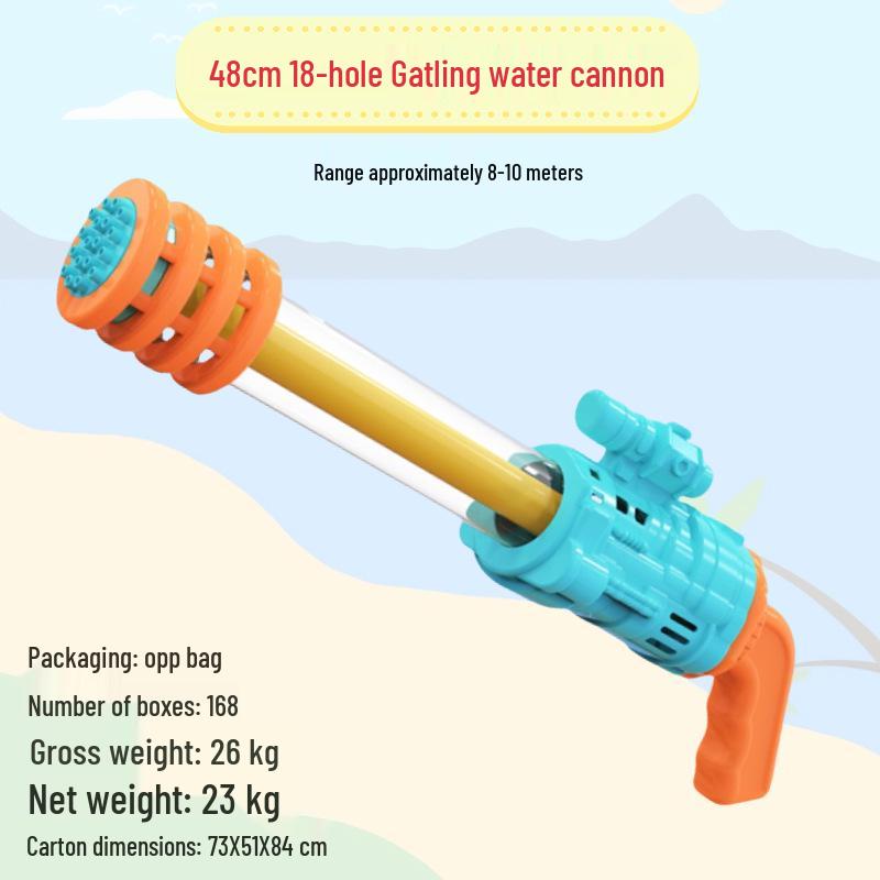 Summer Splash Festival Gatling Water Cannon Toy - Large Children's Water Gun