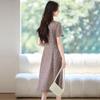 New Chinese Style High-end and Elegant Dress for 2026 Summer, Comfortable, Casual and Elegant for Women, Slimming Down with a Mid Length Skirt