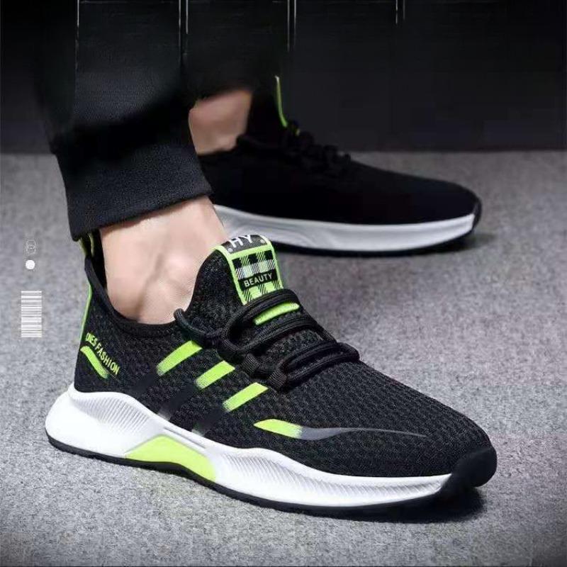 Breathable Woven Mesh Shoes Men's Sports Shoes Casual Shoes Comfortable Running Men's Shoes