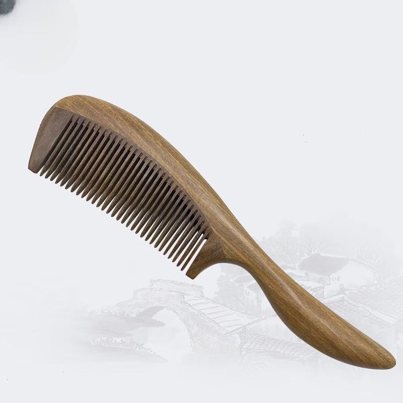Green Sandalwood Fine-Tooth Comb
