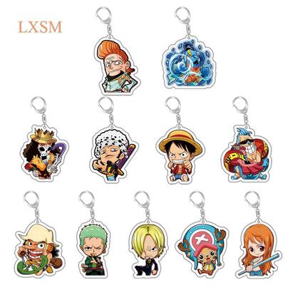 Anime One Piece Schlüsselanhänger/Schlüsselanhänger/Luffy, Sonnengott Chopper, Roron, Ace