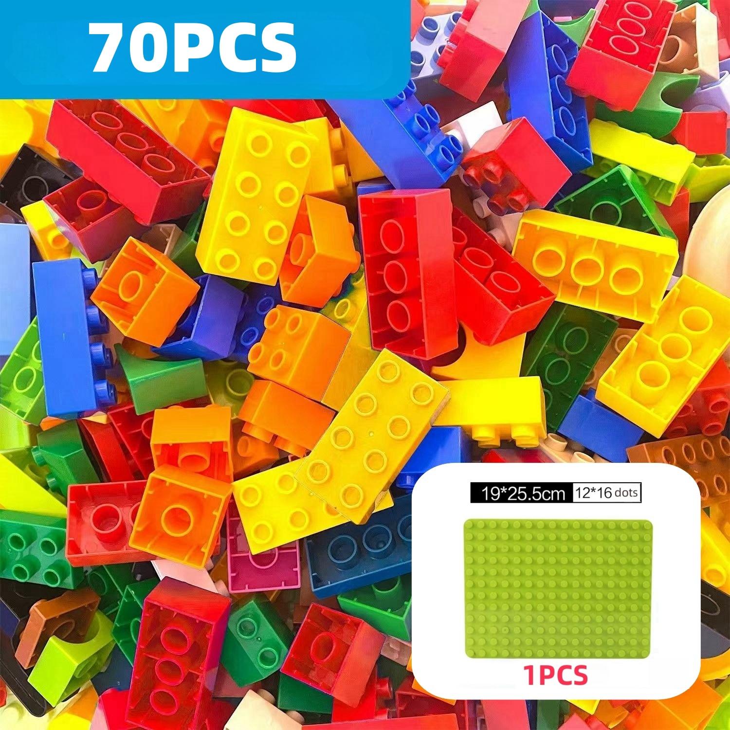 

Non-Toxic 140Pcs Creative Bricks Bulk Model Building Blocks Educational Kids Toys Baseplate Construction Blocks Educational Kid Toy